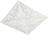 Glass Shade Floral Square White 12"8180700 0
