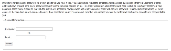 FAQ Image 4 - Forgot Your Password Screenshot Image