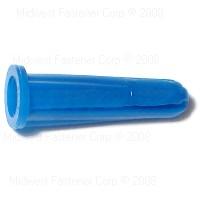 Conical Plastic Wall Anchor #10-12X1" 0