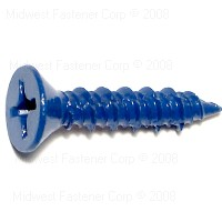Masonry Phillips Flat Screw 1/4"X1-1/4" Blue Ruspert 0