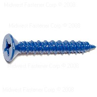 Masonry Phillips Flat Screw 1/4"X1-3/4" Blue Ruspert 0