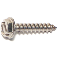 10 X 1       Slotted Hex Washer Sheet Metal Screw Stainless Steel 0