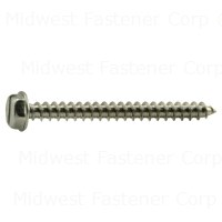 Slotted Hex Washer Sheet Metal Screw #10X2" Stainless Steel 0