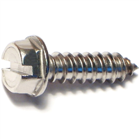 Slotted Hex Washer Sheet Metal Screw #12X3/4" Stainless Steel 0