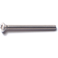 Phillips Oval Machine Screw #6-32X1-1/2" Stainless Steel 0