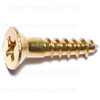 Phillips Flat Wood Screws #6X5/8" Brass 8/pk 0