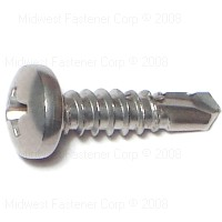 Phillips Pan Self Drilling Screw #10X3/4" Stainless Steel 0