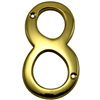 4" - 8 Brass House Numbers 0