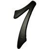 4" - 7 Black Reflective House Numbers 0