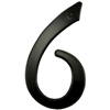 4" - 9 Black Reflective House Numbers 0