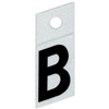 1" - B Black Slanted Reflective Letters 0