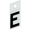 1" - E Black Slanted Reflective Letters 0