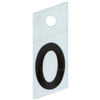 1" - O Black Slanted Reflective Letters 0
