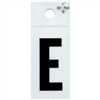 1" - E Black Straight Reflective Letters 0