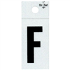1" - F Black Straight Reflective Letters 0