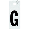 1" - G Black Straight Reflective Letters 0
