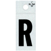 1" - R Black Straight Reflective Letters 0