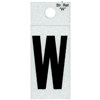 1" - W Black Straight Reflective Letters 0
