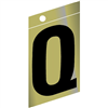 3" - Q Gold Slanted Mylar Letters 0