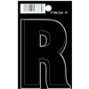 3" - R Black Straight Die Cut Letters 0