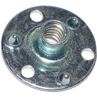 8-32 X 1/4     T-Nut Brad Hole Zinc 1/pk 0