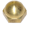 5/16-18 Acorn Cap Nut Brass 1/pk 0