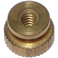 Knurled Nut #6-32 Brass 1/pk 0