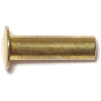 Tubular Rivets 1/8"X7/16" Brass 4/pk 0