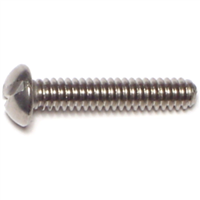 Slotted Oval Machine Screw #10-24X1" Stainless Steel 0