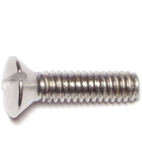 Slotted Oval Machine Screw 1/4"-20X1" Stainless Steel 0