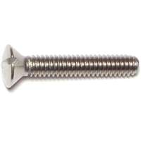 Slotted Oval Machine Screw 1/4"-20X1-1/2" Stainless Steel 0