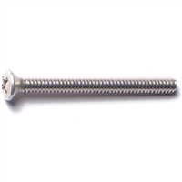 Phillips Oval Machine Screw #6-32X1-1/2" Stainless Steel 1/pk 0