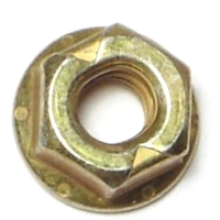 Hex Flange Lock Nut 1/4"-20 Grade 8 Yellow Zinc 1/pk 0
