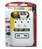 Surge Protector 3 Outlet/2 Usb Ports PB802112 0