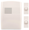 Door Bell Chime Kit Off White Wireless 75db Max 2-Button 3-Tones SL-7762-02 150' Range 0
