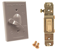 1-Gang Weatherproof Switch & Cover 3-Way Gray 5141-0 0