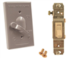 1-Gang Weatherproof Switch & Cover 3-Way Gray 5141-0 0