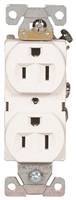 Receptacle Duplex White 15Amp Grounded Commercial BR15W 0