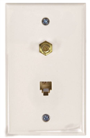 Phone Coax Plate White Tw1002Cpw 0