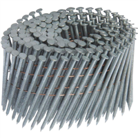 Air Nail Coil Wire Round Head Ring Shank Hot Galvanized 2"x.092 15Deg GRC6R92HG1 1.2M Box 0