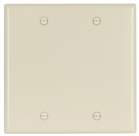 Wall Plate Blank 2Gang Light Almond 2137LA-BOX 0