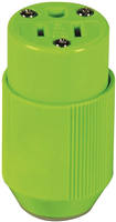 Cord End Female Hi-Visibility Fluorescent Green Nylon 15Amp 125V Nema5-15 BP3487-4GN 0
