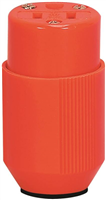 Cord End Female Hi-Visibility Fluorescent Orange Nylon 15Amp 125V Nema5-15 BP3487-4RN 0