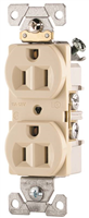 Receptacle Duplex Ivory 15Amp Grounded Commercial CR15V 0