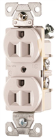 Receptacle Duplex White 15Amp Grounded Commercial CR15W 0
