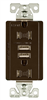 Receptacle Duplex Tamper Resistant Oil Rubbed Bronze 15Amp w/ Dual USB Chargers TR7755RB-K-L 0