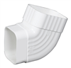 Gutter Downspout B-Elbow 2"X3" White Vinyl Style K Traditional M0628 0