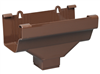 Gutter Part Brown Vinyl End Outlet Traditional 2 X 3 M1506 0