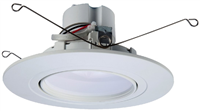 Recess Light Retrofit LED Kit Gambal Adjustable 2700K-5000K 5"/6" White RA56069S1EWHR 0