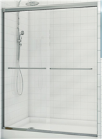 Shower Door Aura Bypass 59"X71" Overall (23.5"-27.5"Opening) Chrome\Clear Glass 135665-900-084-000 0